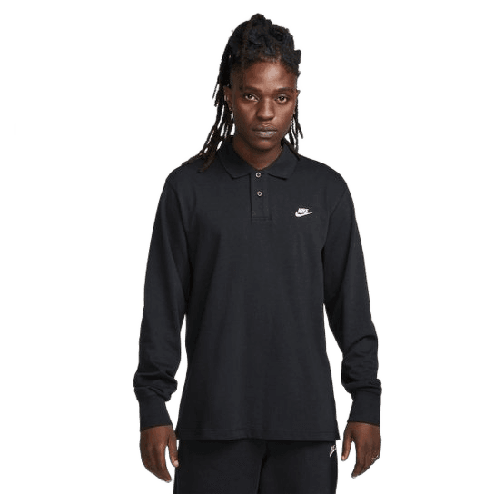 camisa-polo-nike-club-masculina-preto - Imagem