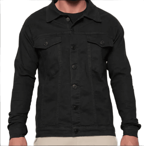 jaqueta-sarja-masculina-esporte-fino-linha-premium-cor-preta - Imagem