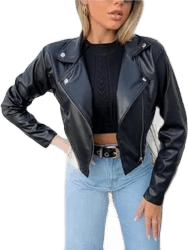 jaqueta-feminina-courino-couro-sintetico-inverno-tendencia - Imagem