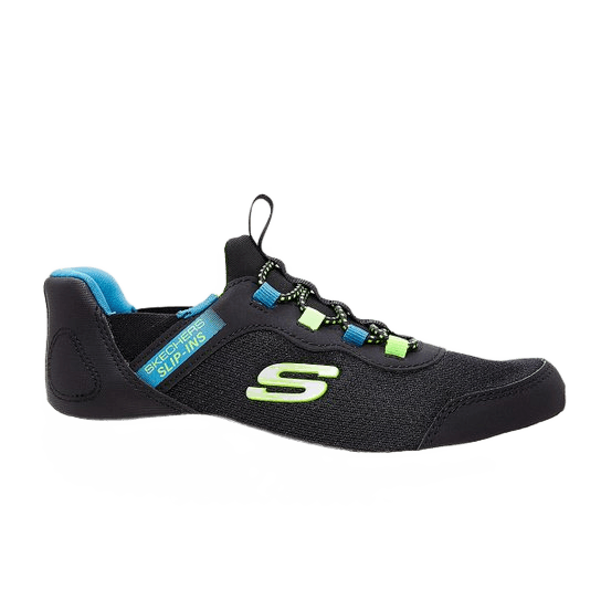 tenis-infantil-skechers-bounder-menino-pretoazul - Imagem