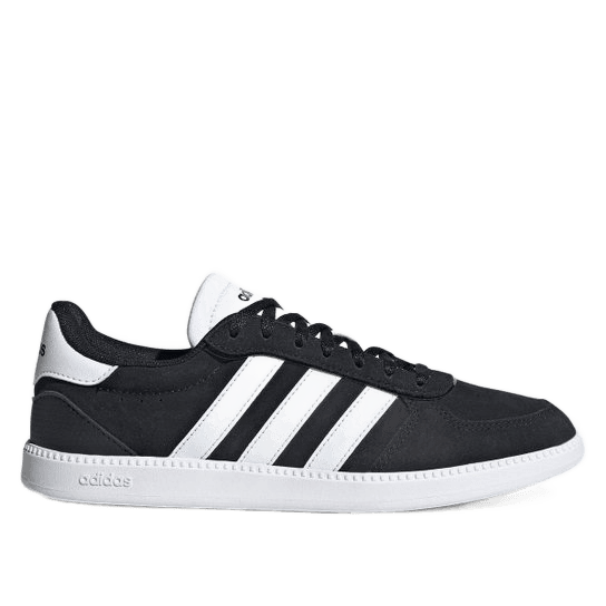 tenis-adidas-breaknet-sleek-suede-feminino-pretobranco-h955 - Imagem