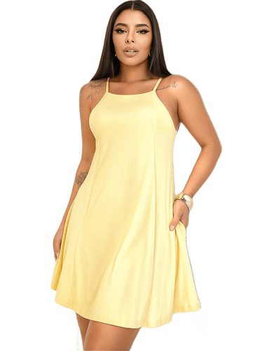 vestidos-rodado-soltinho-bolso-confortavel-alcinha-lindo - Imagem
