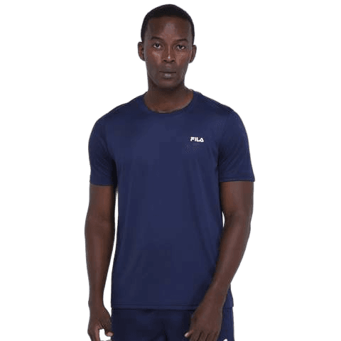 camiseta-fila-basic-sports-ii-masculina-marinhoprata - Imagem