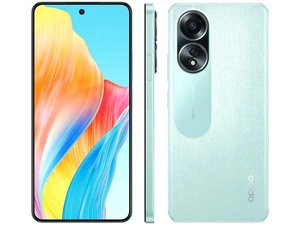 smartphone-oppo-a58-256gb-verde-4g-8gb-8gb-ram-672-cam-50mp-selfie-8mp-dual-chip - Imagem