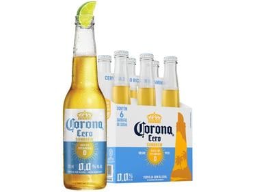 cerveja-corona-sunbrew-cero-sem-alcool-6-unidades-330ml - Imagem