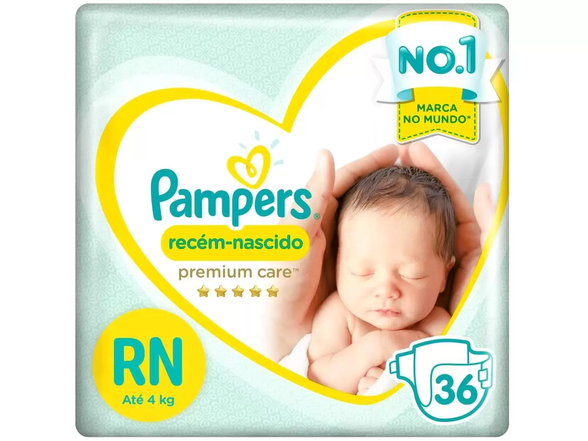 fraldas-pampers-premium-care-recem-nascido-rn-36-unidades-w29e - Imagem