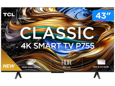 smart-tv-43-4k-uhd-led-tcl-43p755-wi-fi-bluetooth-3-hdmi-1-usb - Imagem