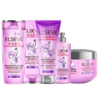 elseve-hidra-hialuronico-kit-shampoo-condicionador-creme-de-pentear-mascara-creme-noturno-elseve - Imagem