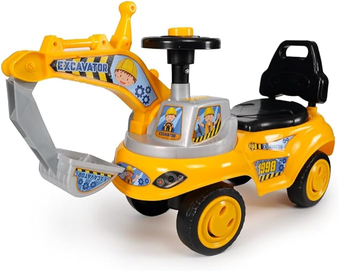 escavadeira-trator-brinquedo-infantil-mini-veiculo-escavator-mega-compras - Imagem