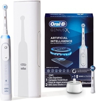 escova-eletrica-recarregavel-oral-b-genius-x-bivolt-2-refis-sensi-ultrafino-e-crossaction - Imagem