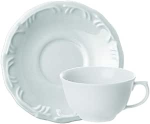 estojo-com-6-xicaras-cha-com-pires-sem-pe-em-porcelana-modelo-redondo-com-relevo-pomerode-branca-fabricado-pela-schmidt - Imagem