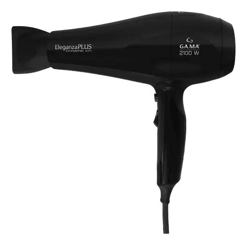 Secador de Cabelo Gama Italy Eleganza Plus 2100W Ceramic Ion Preto Profissional