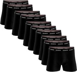 Kit 10 Cuecas Boxer Sandrini Masculinas Algodão Conforto