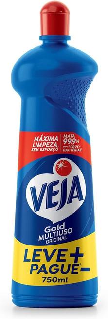 Veja Limpador Multiuso Gold Original 750Ml Embalagem Econômica