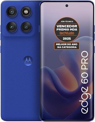 Smartphone Motorola Edge 60 PRO 5G - 256GB 24GB (12GB RAM+12GB Ram Boost) Tela Quad-Curve moto AI 50MP Sony Camera ultrarresistencia militar IP68 + IP69 - Violeta
