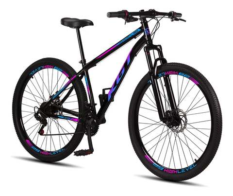 Bicicleta Aro 29 Aço Carbono Freios A Disco Suspensão 21 Vel