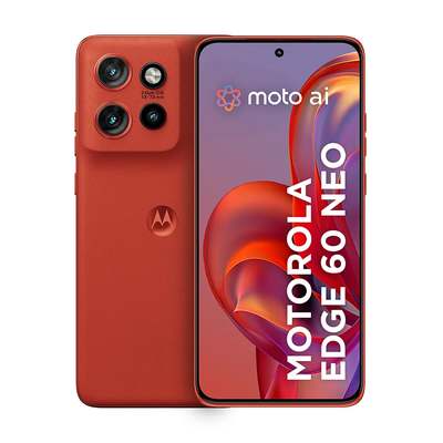Smartphone Motorola Edge 60 Neo 5G - 256GB 24GB (12GB RAM + 12GB Ram Boost) 50MP Sony Camera Moto AI e tela 1.5K Super HD - Vermelho