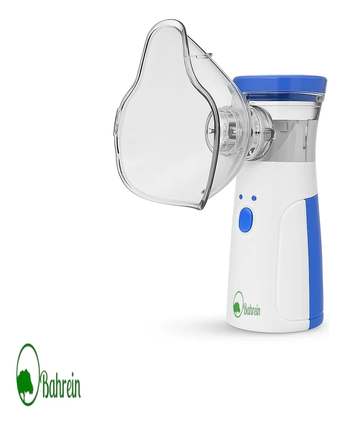 Inalador Nebulizador Portátil Bahrein Usb Pilha Cor Azul Silencioso Aparelho Inalação Compacto Mesh Bivolt Nebulizador Com Rede Vibratoria Aparelho Para Inalacao Inalador Silencioso Aparelho Inalador