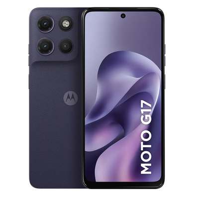 Smartphone Motorola Moto G17 4g Roxo - 128gb 12gb (4gb Ram + 8gb Ram Boost) Camera 50mp Sony Lytia 600, Tela Fhd+ 60hz, Bateria 5200 Mah - Rosa