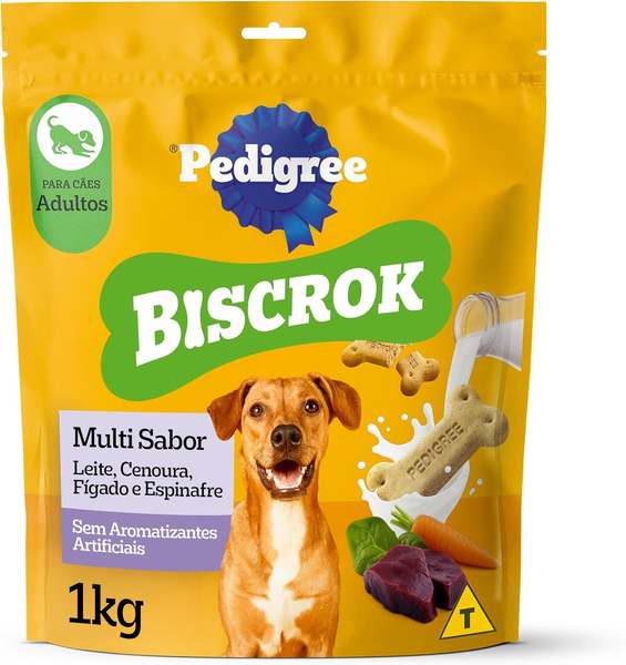 Imagem do produto Biscoito Pedigree Biscrok Para Cães Adultos Multi, 1 Kg na loja Amazon
