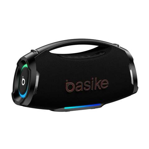 Caixa de Som Portátil Basike Bluetooth 200W Com Graves Reforçados e À Prova D'Água