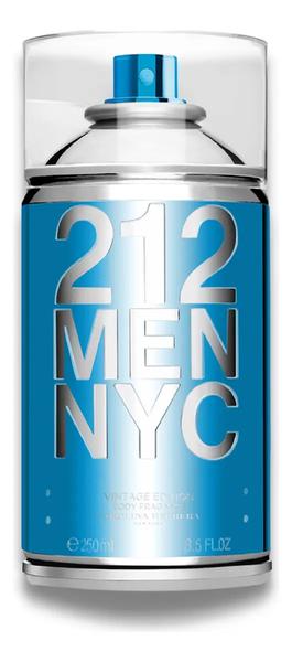 Body Spray Carolina Herrera 212 Men Nyc Body Fragrance 250 Ml