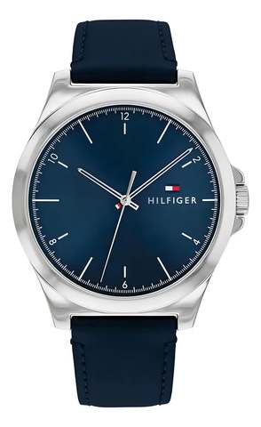 Relógio Tommy Hilfiger Norris Masculino Couro Azul - 1710666