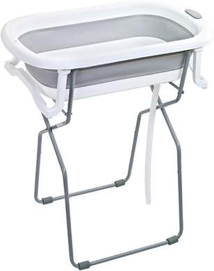 Banheira Para Bebê Com Suporte Dobrável Branco Lift - Maxi Baby – Praticidade e Conforto no Banho