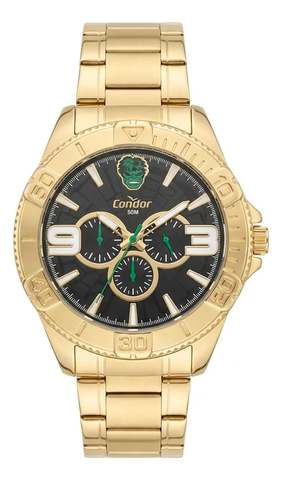 Relógio Condor Masculino Dourado Marvel Hulk Co6p29joy 4p Dourado Preto