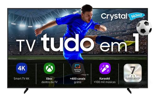Samsung Smart Tv 75 Crystal Uhd 4k U8600f 2025, Xbox Cloud Gaming, Canais Gratuitos, Alexa
