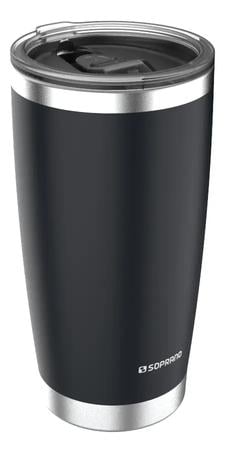Copo Térmico Inox 500ml C/ Tampa Everest - Soprano Cor Preto