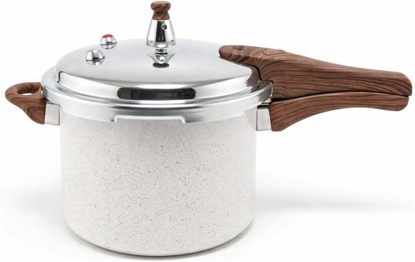 Panela De Pressão Indução Com Revestimento Antiaderente Tuut 4,2l (cream)