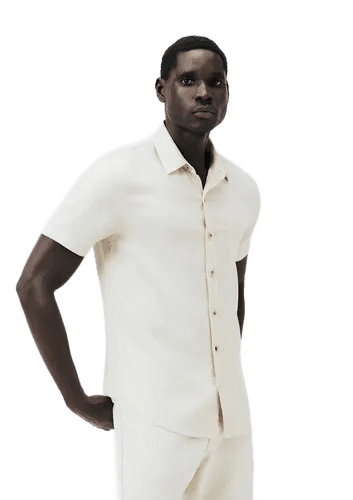 Camisa Básica Masculina Em Tecido Linho Hering