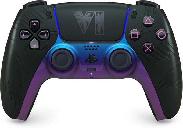 Controle sem fio DualSense® preto – Edição limitada do Grand Theft Auto VI