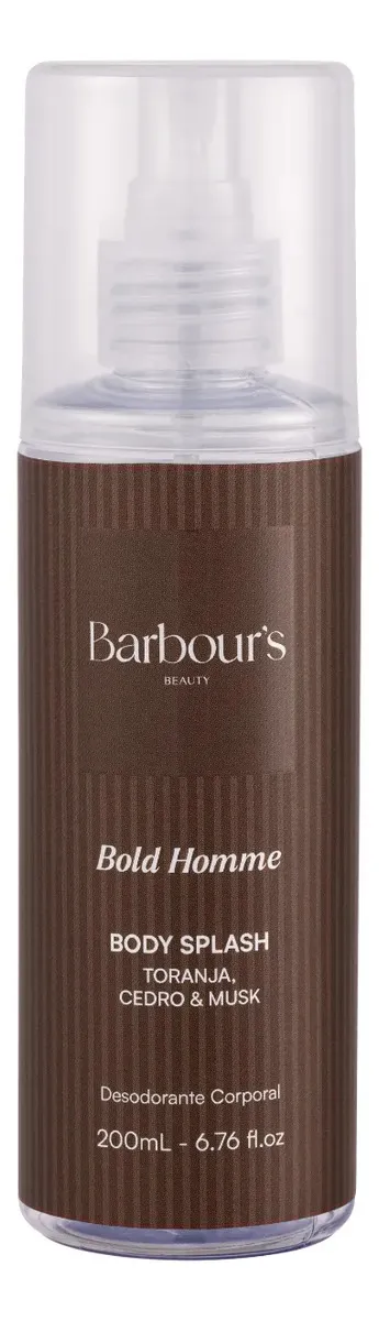 Body Splash Bold Homme Masculino - Barbour's Beauty - Desodorante Colônia 200 Ml Spray
