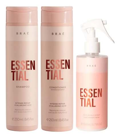 Braé Essential Kit Com 3 Produtos (sh+cd+fluido)