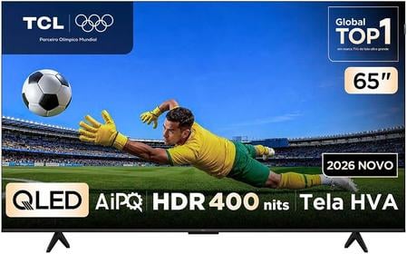 Smart TV 65" TCL 4K UHD QLED 65P7L Google TV 2026
