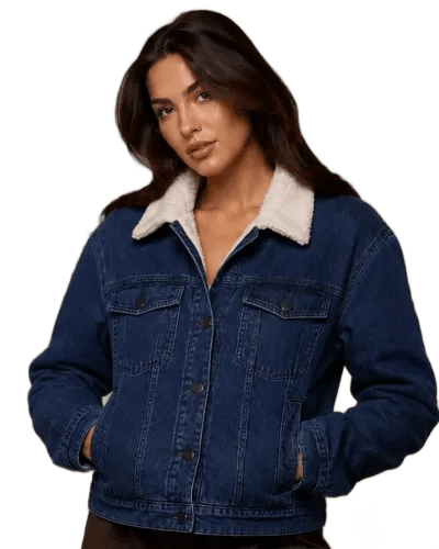 Jaqueta Feminina Teddy Jeans Forrada Pelinho Casaco Basico