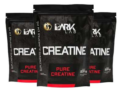 3x Creatina Monohidratada Pura 500g Dark Lab Unidade