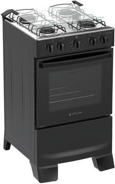Fogão 4 Bocas Atlas Coliseum Plus Mesa de Inox A Gás Manual