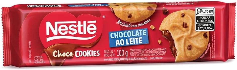 Chococookies Nestlé Recheio De Chocolate 100g