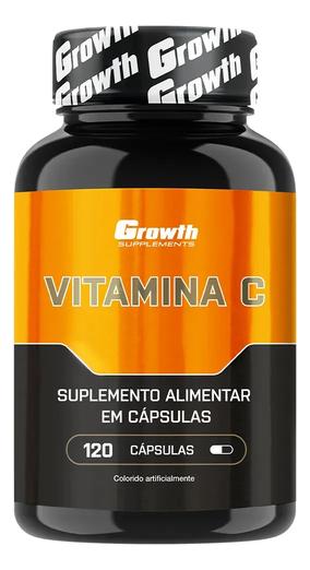 Vitamina C 120 Cápsulas Growth Supplements Natural