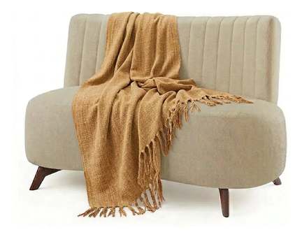 Manta Para Sofá Chic Decorativa 2,20x1,50 Envio Imediato