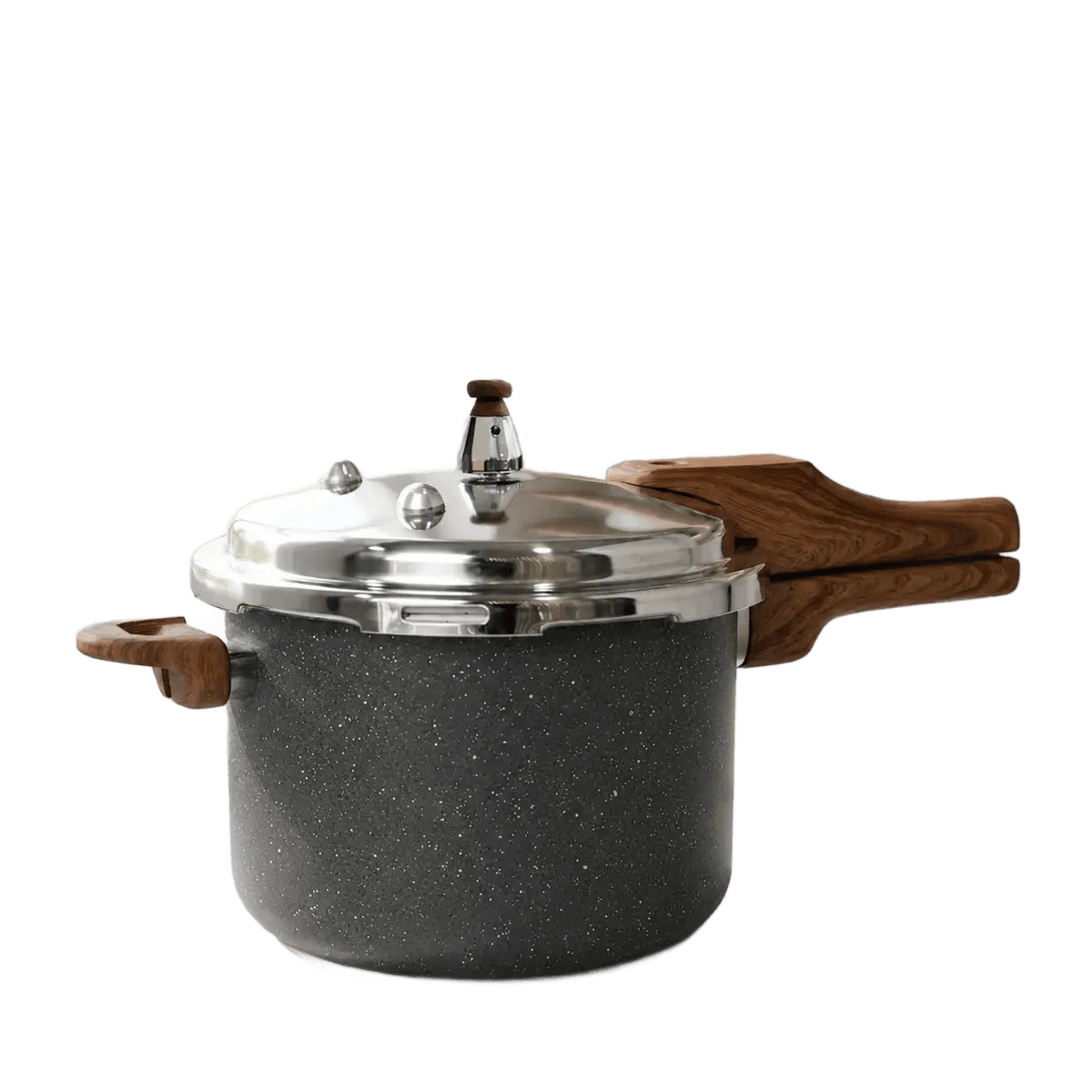 Panela Pressão 4,2l Indução Cerâmica 4 Válvulas Segurança Cor Granito