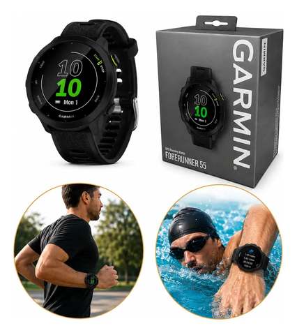 Relógio Garmin Forerunner 55 Monitor Cardíaco Gps Em Inglês