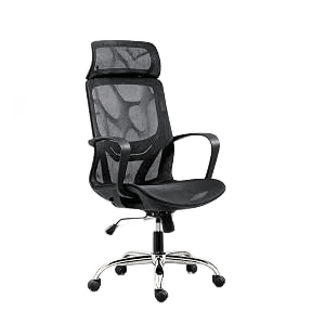 Cadeira De Escritório Ergonômica Em Malha, Assento Em Formato U, Altura Ajustável – Ideal Para Escritório E Home Office (preto)