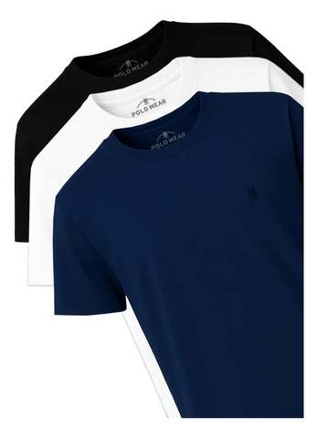 Kit 3 Camisetas Masculinas Polo Wear