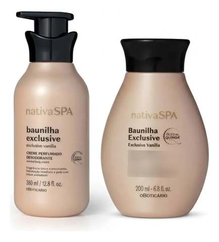 Combo Baunilha Exclusive: Creme Perfumado Desodorante Corpor