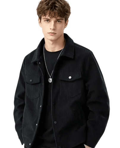 Jaqueta Masculina Overshirt De Veludo Cotelê Fit Casual