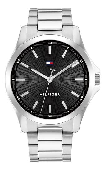 Relógio Tommy Hilfiger Masculino Aço Prateado 1710671 Prateado Preto